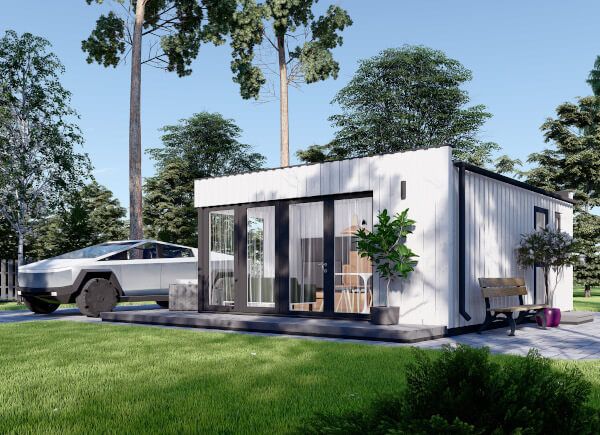 Kleines Holzhaus zum Wohnen ELON (Isoliert, SIP-Paneele), 6x5 m, 30 m² avp.ui.product_images.thumbnail 1