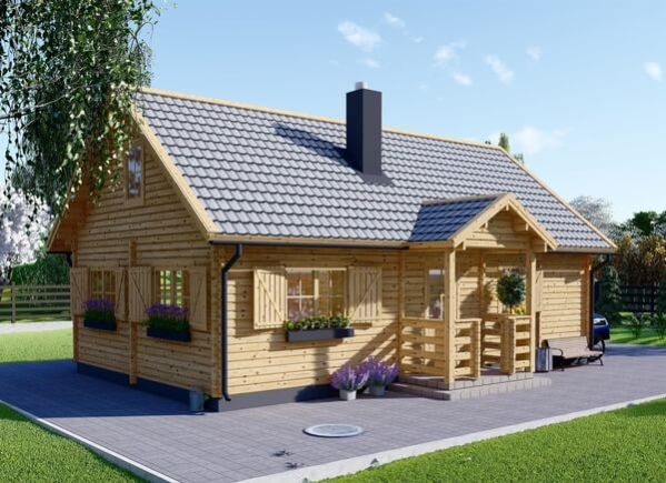 Holzhaus EMMA (44+44 mm), 70 m² avp.ui.product_images.thumbnail 1
