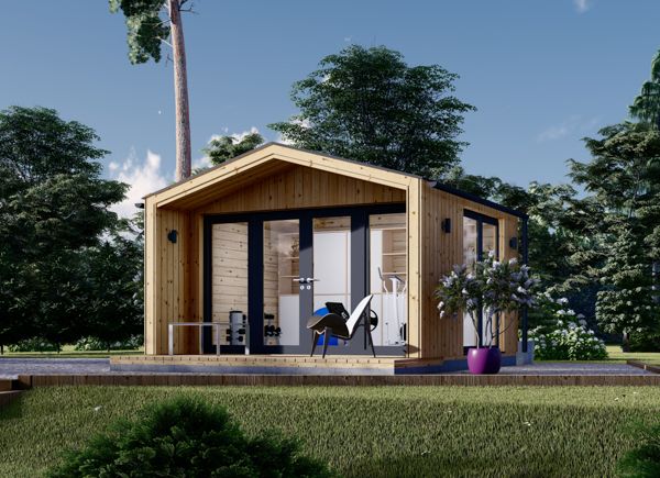 Gartenhaus aus Holz PIA (Isoliert, 34 mm + Holzverschalung), 4x3 m, 12 m² avp.ui.product_images.thumbnail 1