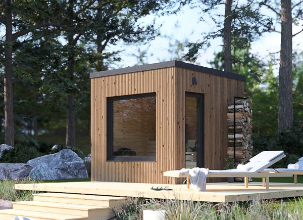 Gartensauna OKO 1 (34 mm + Holzverschalung), 2.3x2.3 m, 4.1 m² avp.ui.product_images.thumbnail 1