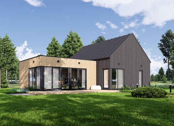 Holzhaus MIRABEL (44 mm + Holzverschalung), 69 m² avp.ui.product_images.thumbnail 1