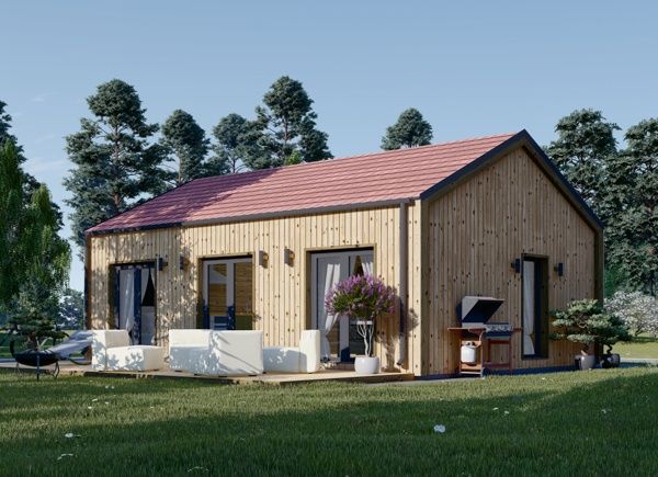 Holzhaus ANGELA (PREMIUM Isoliert, 66 mm + Holzverschalung), 40 m² avp.ui.product_images.thumbnail 1