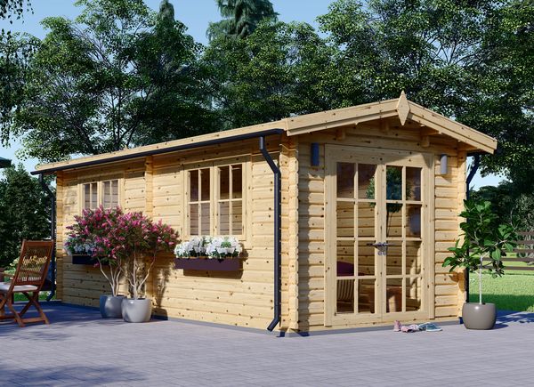 Gartenhaus aus Holz STRONGHOLD (Isoliert, 34+34 mm), 3x6 m, 18 m² avp.ui.product_images.thumbnail 1