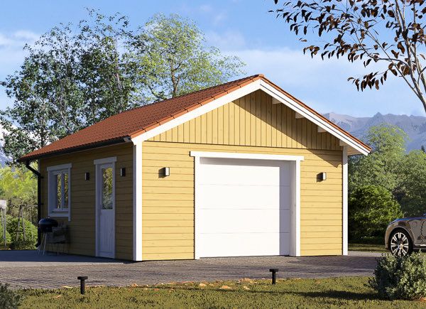 Holzgarage MIRA (66 mm + Holzverschalung), 5x6 m, 26 m² avp.ui.product_images.thumbnail 1