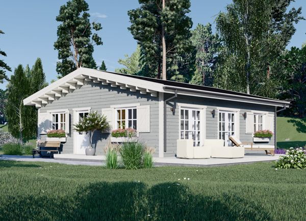 Holzhaus ALICE S (44 mm + Holzverschalung), 63 m² avp.ui.product_images.thumbnail 1