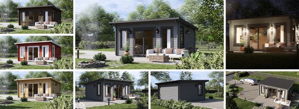 Gartenhaus aus Holz ESSEX (34 mm), 5x4 m, 18 m²