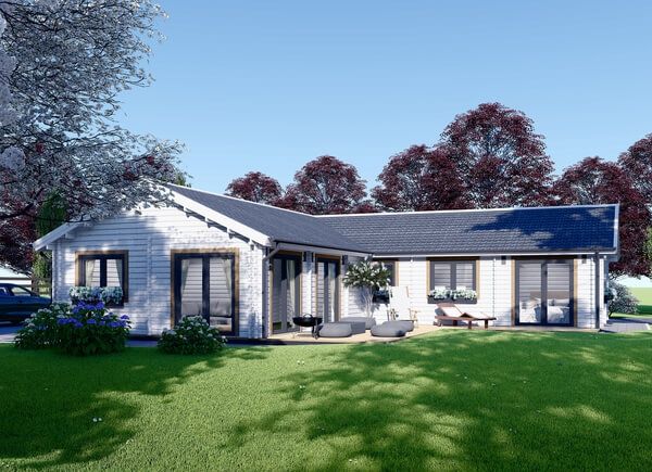 Holzhaus PAULA (Isoliert, 44+44 mm), 129 m² avp.ui.product_images.thumbnail 1