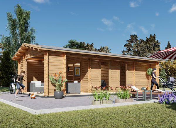 Kleines Holzhaus ANNA (34 mm), 20 m² + 16 m² Terrasse avp.ui.product_images.thumbnail 1