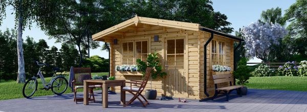 Gartenhaus aus Holz DREUX (44 mm), 4x3 m, 12 m²