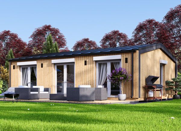 Holzhaus ANGELA S (Isoliert, 44 mm + Holzverschalung), 50 m² avp.ui.product_images.thumbnail 1