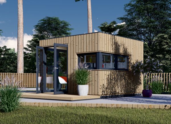 Gartenhaus aus Holz PREMIUM L (34 mm + Holzverschalung), 3x3 m, 9 m² avp.ui.product_images.thumbnail 1