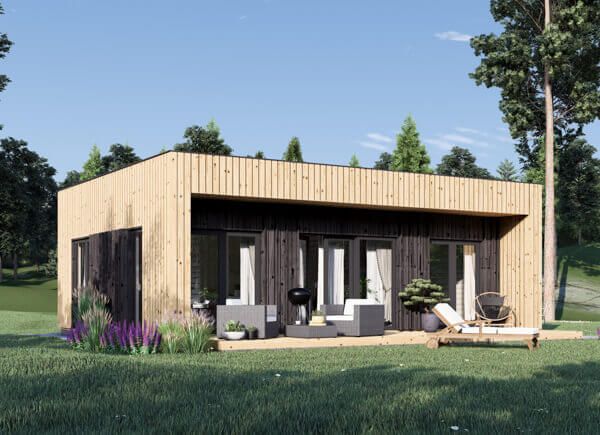 Holzhaus KAYA 1 (Isoliert - RClass, 66 mm + Holzverschalung), 47 m² avp.ui.product_images.thumbnail 1