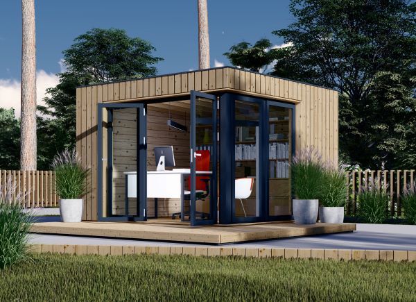Gartenhaus aus Holz PREMIUM (Extra Isoliert, 34 mm + Holzverschalung), 3x3 m, 9 m² avp.ui.product_images.thumbnail 1