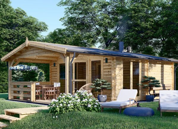 Gartensauna ELDA (44 mm), 5x7,5 m; 25 m² mit Terrasse 12 m² (4 Räume) avp.ui.product_images.thumbnail 1