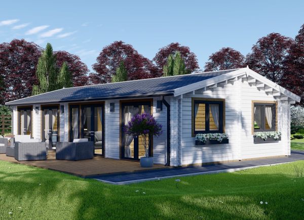 Holzhaus AGNES S (Isoliert, 44+44 mm), 75 m² avp.ui.product_images.thumbnail 1