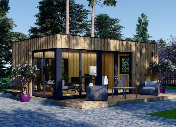 Gartenhaus aus Holz PREMIUM (Isoliert, SIPS), 6x4 m, 24 m² avp.ui.product_images.thumbnail 1