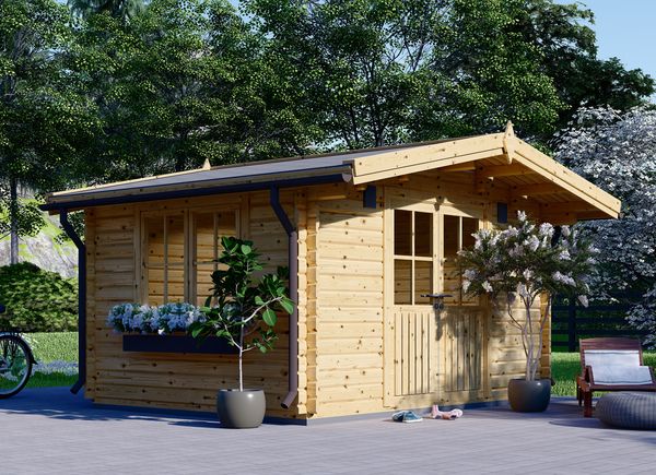 Gartenhaus aus Holz RENNES (34 mm), 4x3 m, 12 m² avp.ui.product_images.thumbnail 1