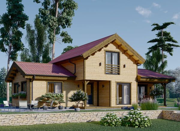 Blockbohlenhaus kaufen Blockhaus Bausatz zum besten Preis