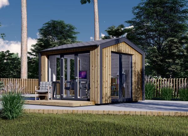 Gartenhaus aus Holz EMMY (34 mm + Holzverschalung), 3x3 m, 9 m² avp.ui.product_images.thumbnail 1