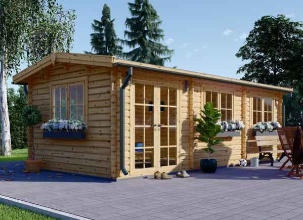 Gartenhaus aus Holz NORA (34 mm), 7x3,5 m, 24 m² avp.ui.product_images.thumbnail 1