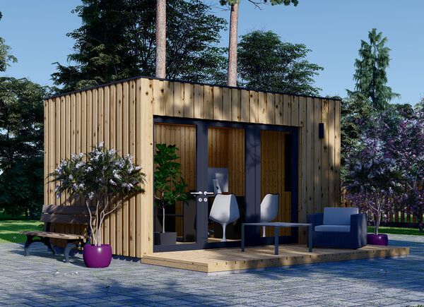 Gartenhaus aus Holz PREMIUM (Isoliert, SIPS), 4,1x2,4 m, 10 m² avp.ui.product_images.thumbnail 1