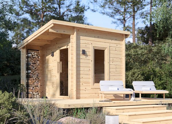 Gartensauna VIGOR 1 (44 mm), 3.3x2.5 m, 4.85 m² avp.ui.product_images.thumbnail 1