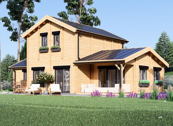 Holzhaus HOLLAND S (66 mm), 113 m² + 13 m² Terrasse avp.ui.product_images.thumbnail 1