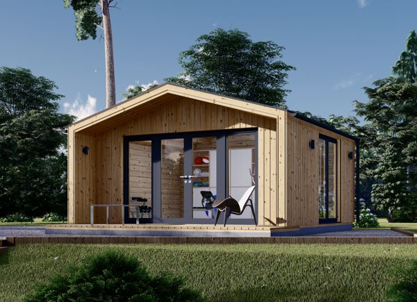 Gartenhaus aus Holz PIA (Isoliert, 34 mm + Holzverschalung), 5x4 m, 20 m² avp.ui.product_images.thumbnail 1