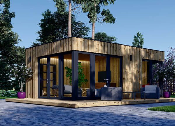 Kleines Holzhaus zum Wohnen PREMIUM (Isoliert, SIP-Paneele), 7,5x4 m, 30 m² avp.ui.product_images.thumbnail 1