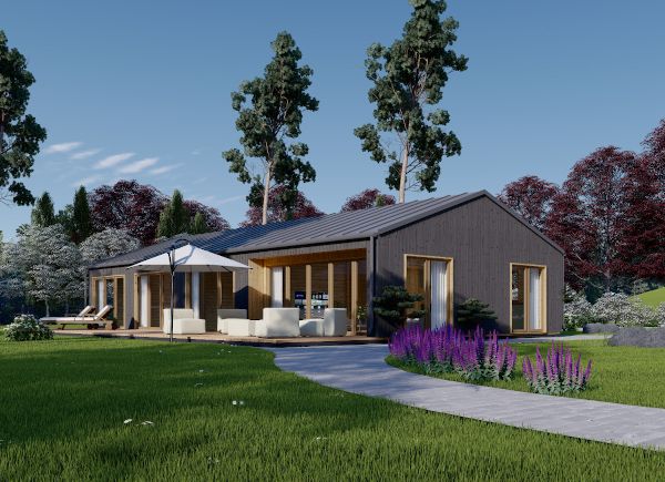 Holzhaus ELIZA (44 mm + Holzverschalung), 115 m² avp.ui.product_images.thumbnail 1