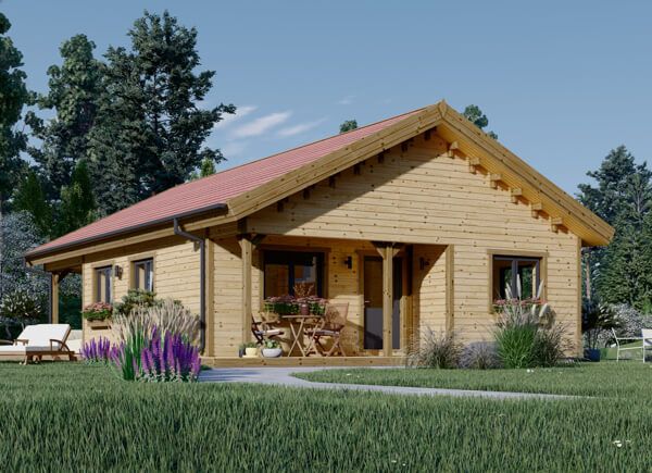 Holzhaus LINDA (PREMIUM Isoliert, 66 mm + Holzverschalung), 70 m² avp.ui.product_images.thumbnail 1