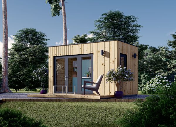 Gartenhaus aus Holz PREMIUM S (Extra Isoliert, 34 mm + Holzverschalung), 4,1x2,4 m, 10 m² avp.ui.product_images.thumbnail 1