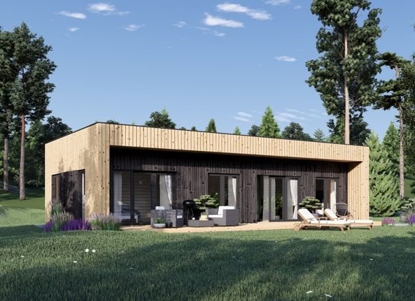 Holzhaus KAYA 3 (Isoliert - RClass, 66 mm + Holzverschalung), 69 m² avp.ui.product_images.thumbnail 1