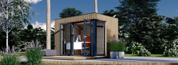 Gartenhaus aus Holz PREMIUM (Extra Isoliert, 34 mm + Holzverschalung), 3x2 m, 6 m²