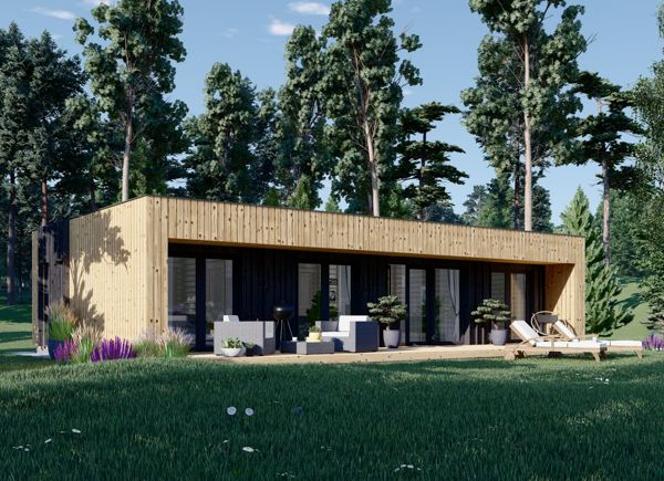 Holzhaus KAYA 2 (44 mm + Holzverschalung), 64 m² avp.ui.product_images.thumbnail 1