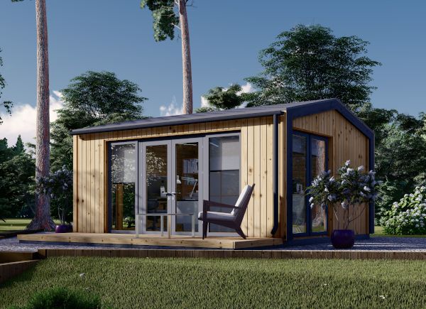Gartenhaus aus Holz EMMY (34 mm + Holzverschalung), 5x4 m, 20 m² avp.ui.product_images.thumbnail 1