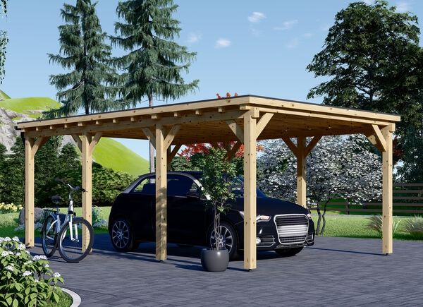 Carport aus Holz MODERN, 3x6 m, 18 m² avp.ui.product_images.thumbnail 1