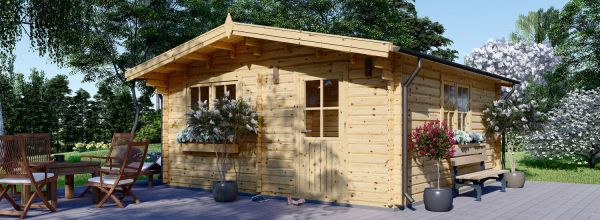 Gartenhaus aus Holz DREUX (44 mm), 6x6 m, 36 m²