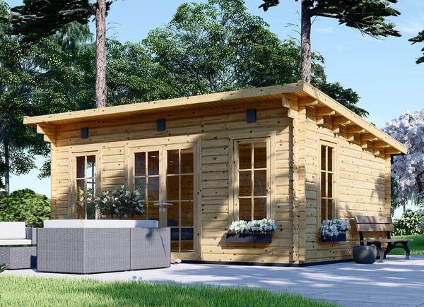 Gartenhaus aus Holz ESSEX (Isoliert, 34+34 mm), 5x4 m, 20 m² avp.ui.product_images.thumbnail 1
