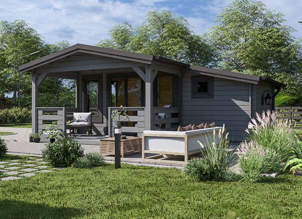 Gartenhaus aus Holz ISLA (34 mm), 6x5 m, 18 m² + 7 m² Terrasse avp.ui.product_images.thumbnail 1