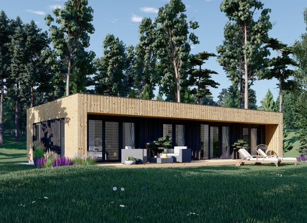 Holzhaus KAYA 3 (44 mm + Holzverschalung), 70 m² avp.ui.product_images.thumbnail 1