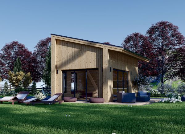 Kleines Holzhaus SOPHIA (34 mm + Holzverschalung), 20 m² avp.ui.product_images.thumbnail 1