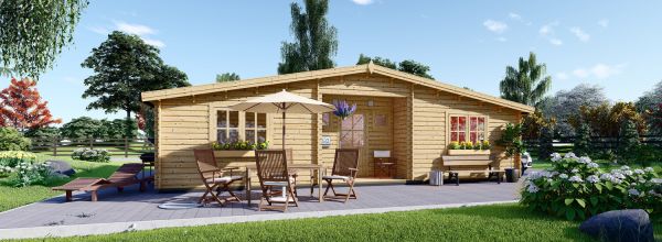 Holzhaus FILL (44+44 mm), 60 m²