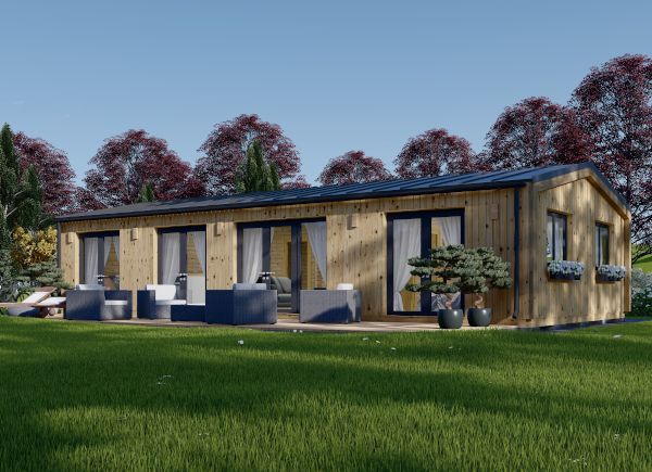 Holzhaus NICOLE (Isoliert, 44 mm + Holzverschalung), 68 m² avp.ui.product_images.thumbnail 1