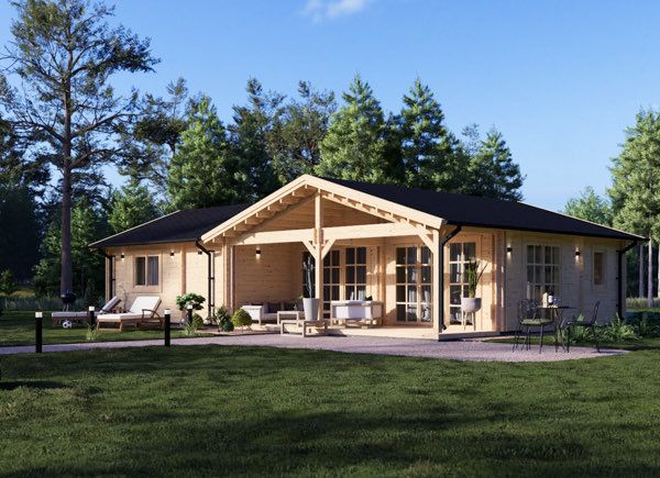 Holzhaus ADELE S (Isoliert, 44+44 mm), 60 m² avp.ui.product_images.thumbnail 1