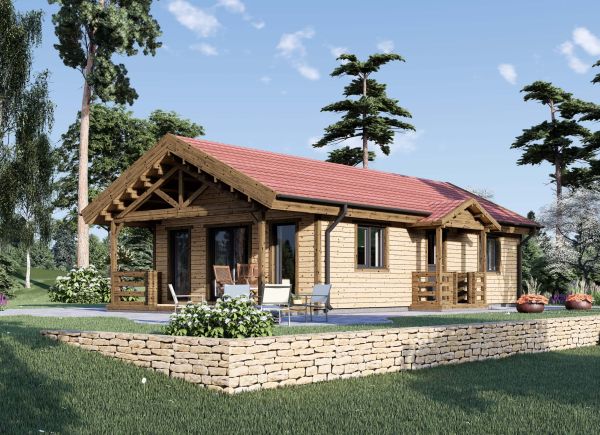 Holzhaus DONNA (Isoliert - RClass, 66 mm + Holzverschalung), 55 m² avp.ui.product_images.thumbnail 1