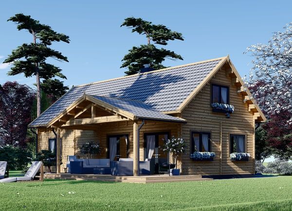 B-Ware: Holzhaus VERA S (66 mm), 132 m² + 13.5 m² Terrasse avp.ui.product_images.thumbnail 1