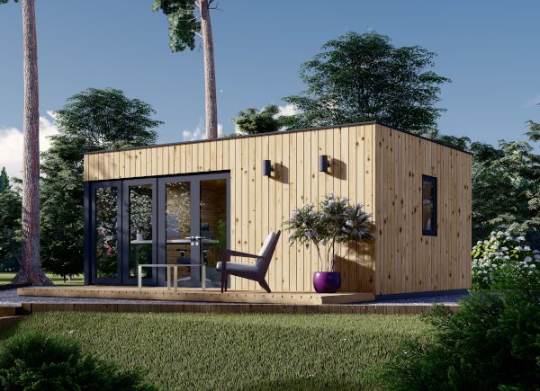 Gartenhaus aus Holz PREMIUM (Isoliert, 34 mm + Holzverschalung), 6x4 m, 24 m² avp.ui.product_images.thumbnail 1