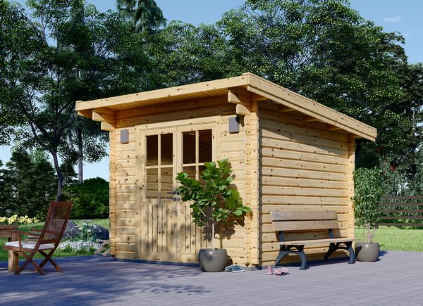 Gartenhaus aus Holz MALTA (34 mm), 3x3 m, 9 m² avp.ui.product_images.thumbnail 1
