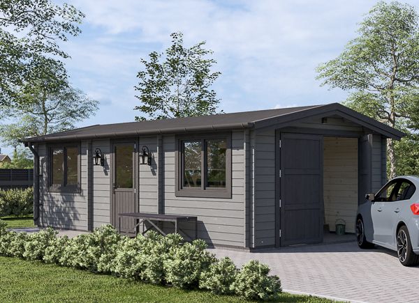 Holzgarage CLASSIC (34 mm), 4 x 7.5 m, 30 m² avp.ui.product_images.thumbnail 1